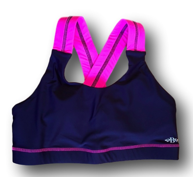 Sammy Navy Pink Front - Queen B Athletics